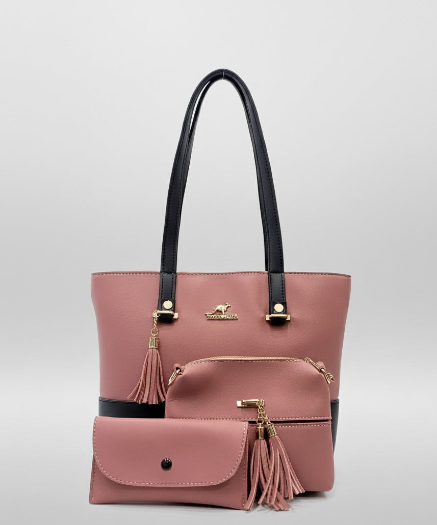 Blush Linear Tote 3 in 1 Bag