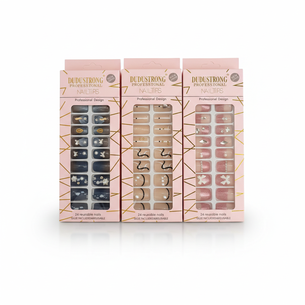 Pack of 3 nails (light color dark color and nude color)