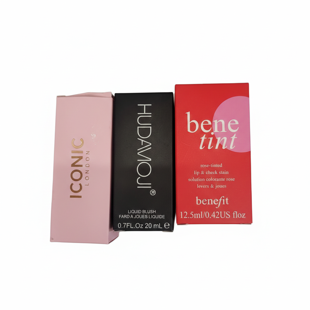 Pack of Three- Iconic Highligher Liquid Blush and Bene Tint